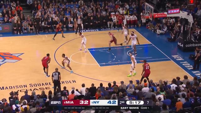 Caleb Martin with a 2-pointer vs the New York Knicks