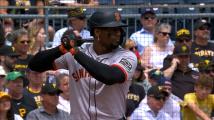 Giants score a run on a fielder's choice