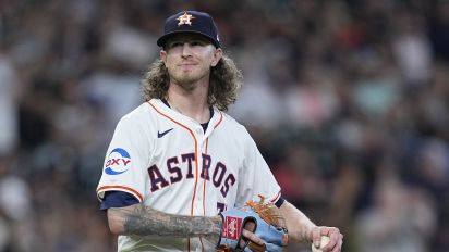 Associated Press - Houston Astros relief pitcher Josh Hader walks near the mound as Seattle Mariners' Cal Raleigh runs the bases after hitting a go-ahead solo home run during the ninth inning of a baseball game, Sunday, May 5, 2024, in Houston. (AP Photo/Kevin M. Cox)