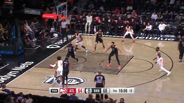 Clint Capela with a dunk vs the Brooklyn Nets