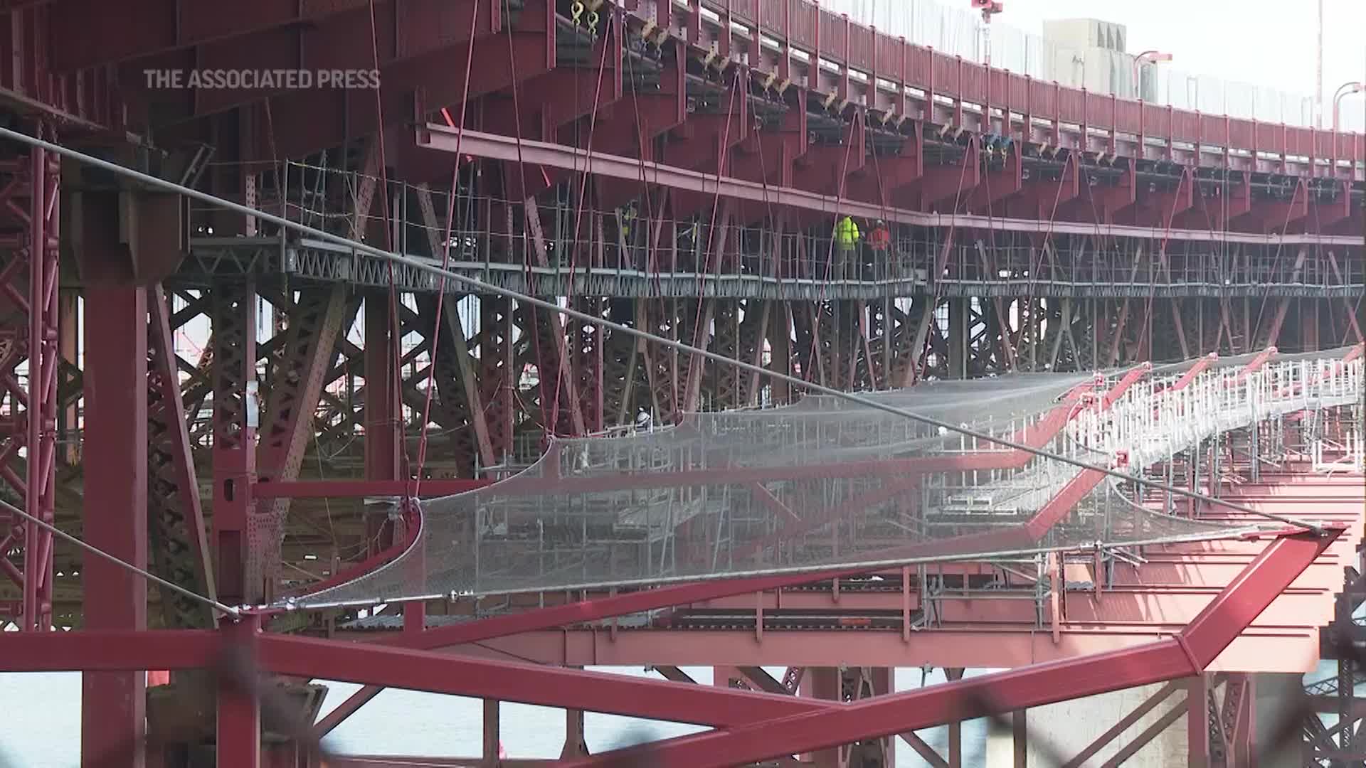 Golden Gate Bridge suicide prevention net finally complete