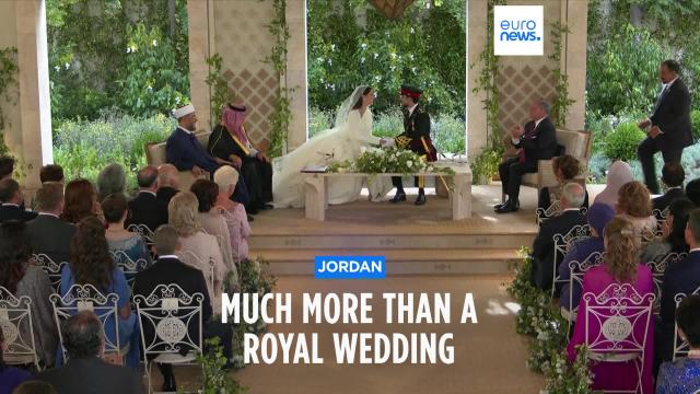 Jordan celebrates the marriage of Crown Prince Hussein and his Saudi bride