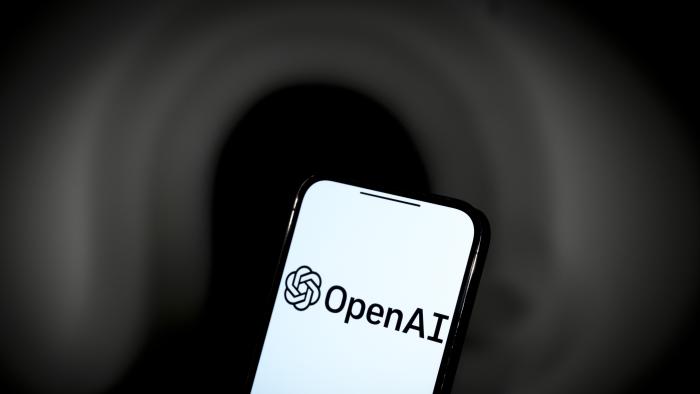 The OpenAI ChatGPT logo is seen on a mobile device screen in this illustration photo taken in Warsaw, Poland on 01 June, 2024. (Photo by Jaap Arriens/NurPhoto via Getty Images)