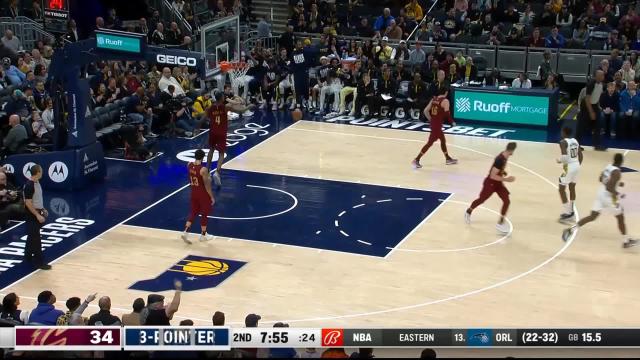 T.J. McConnell with an assist vs the Cleveland Cavaliers