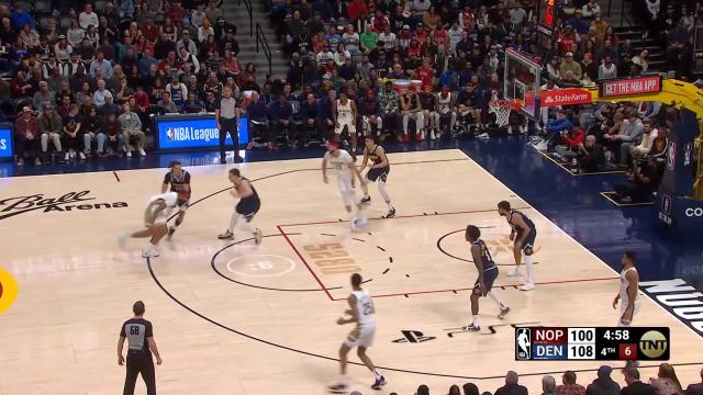 Herbert Jones with a dunk vs the Denver Nuggets