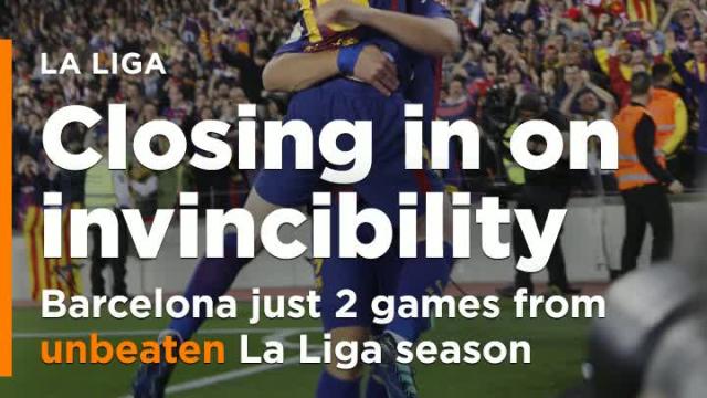 Barcelona is now just two games from invincibility