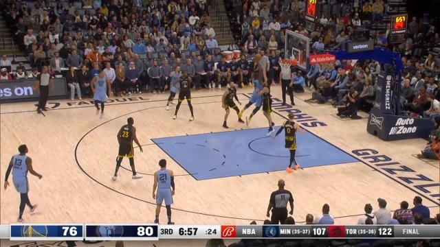 Dillon Brooks with a 3-pointer vs the Golden State Warriors