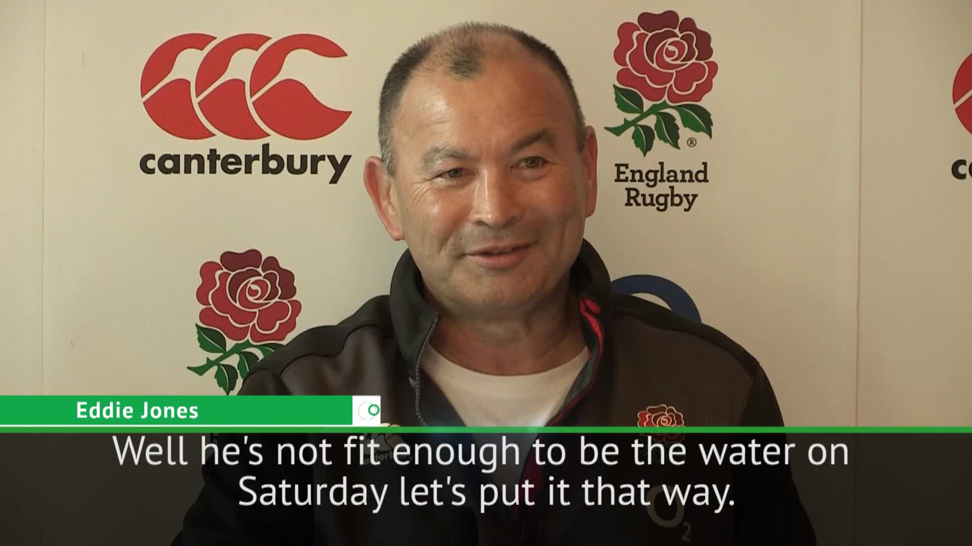 'He's not even fit enough to be a water boy' - Eddie Jones on Hartley's injury [Video]1920 x 1080