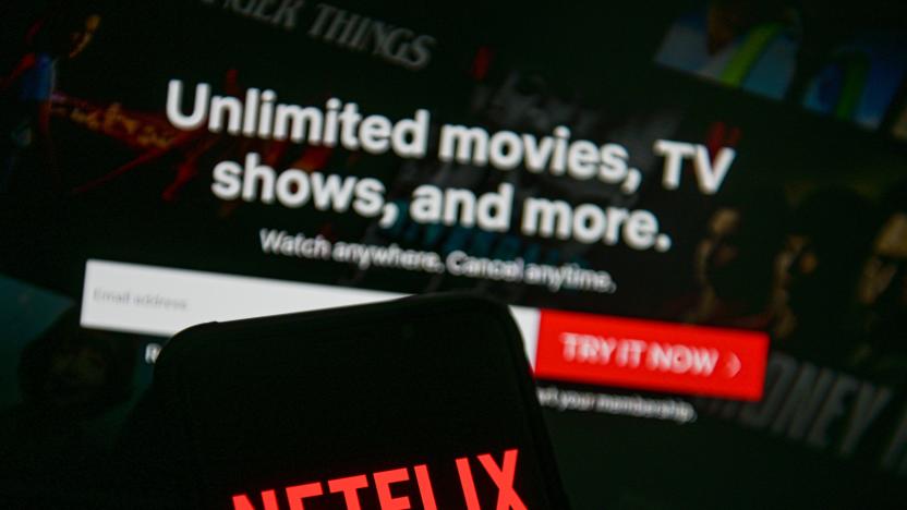 POLAND - 2020/06/15: In this photo illustration a Netflix logo seen displayed on a smartphone. (Photo Illustration by Mateusz Slodkowski/SOPA Images/LightRocket via Getty Images)