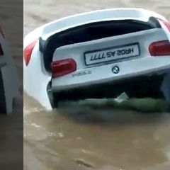 Spoiled Teen Pushes Brand New BMW Into River Because He Wanted A Jaguar