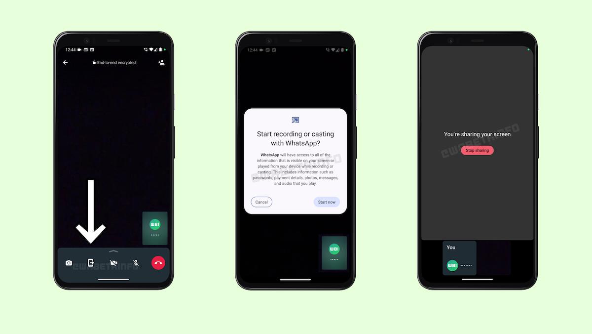 WhatsApp-test brengt scherm delen naar Android-telefoons