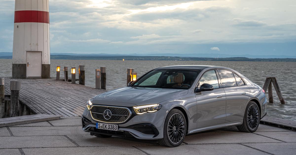 The brand new Mercedes-Benz E-Class places TikTok on the highway