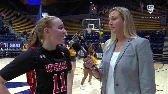 Utah's Brynna Maxwell breaks down her career night after scoring 28 points against Cal