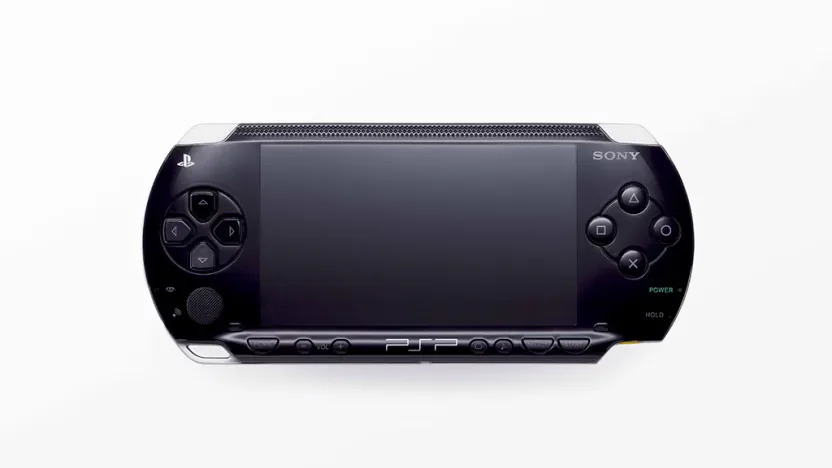 A black handheld device.