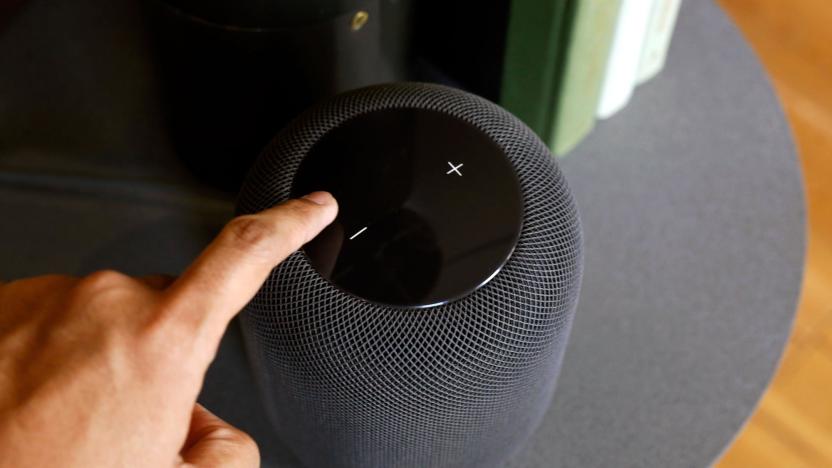 Adjusting volume on Apple HomePod