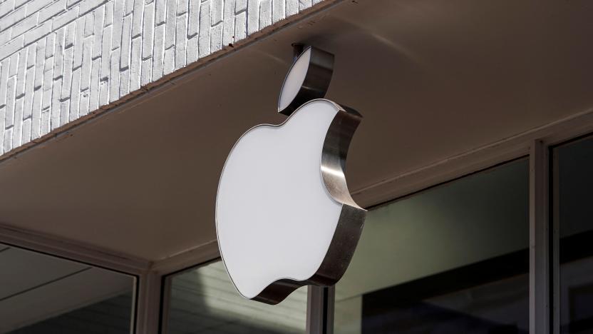 Logo of an Apple store is seen as Apple Inc. reports fourth quarter earnings in Washington, U.S., January 27, 2022.      REUTERS/Joshua Roberts