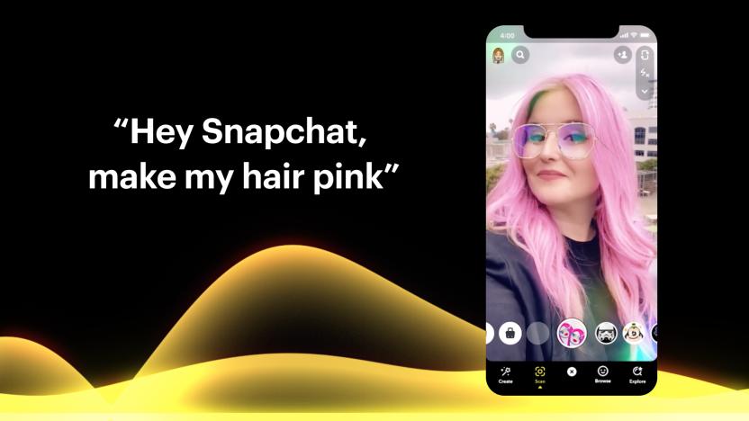 You can control Snapchat lenses with your voice.