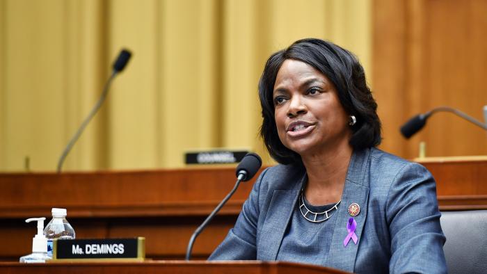 WASHINGTON, DC - JULY 29: Rep Val Demings, (D-FL), speaks during the House Judiciary Subcommittee on Antitrust, Commercial and Administrative Law hearing on Online Platforms and Market Power in the Rayburn House office Building, July 29, 2020 on Capitol Hill in Washington, DC. (Photo by Mandel Ngan-Pool/Getty Images)