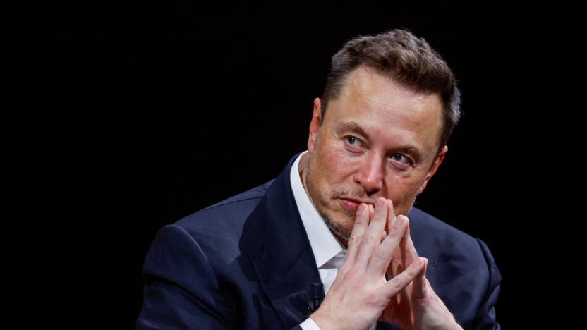 Elon Musk, Chief Executive Officer of SpaceX and Tesla and owner of Twitter, gestures as he attends the Viva Technology conference dedicated to innovation and startups at the Porte de Versailles exhibition centre in Paris, France, June 16, 2023. REUTERS/Gonzalo Fuentes     TPX IMAGES OF THE DAY