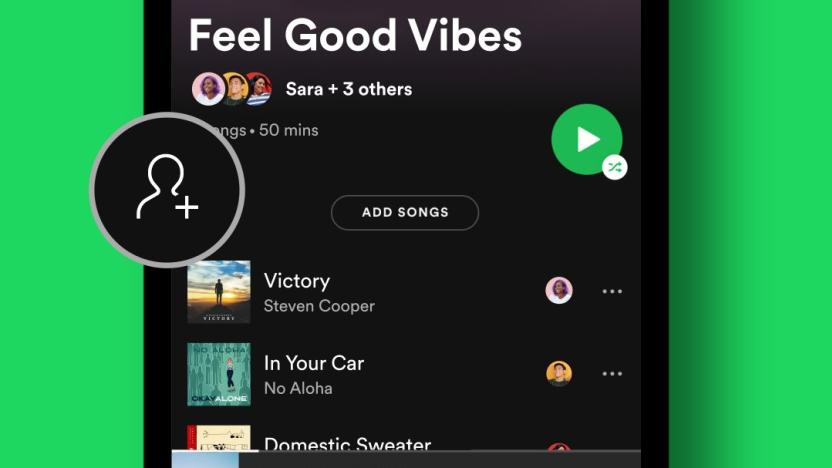 Spotify collaborative playlists