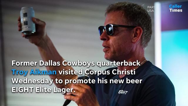 Former Cowboys QB Troy Aikman visits Corpus Christi to promote new beverage