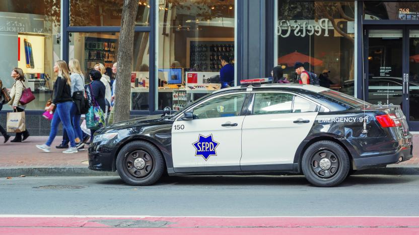 San Francisco, CA, USA, october 22, 2016: Car of San Francisco Police Department (SFPD)