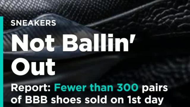 Report: Fewer than 300 pairs of Lonzo Ball's sneakers sold on their first day for sale