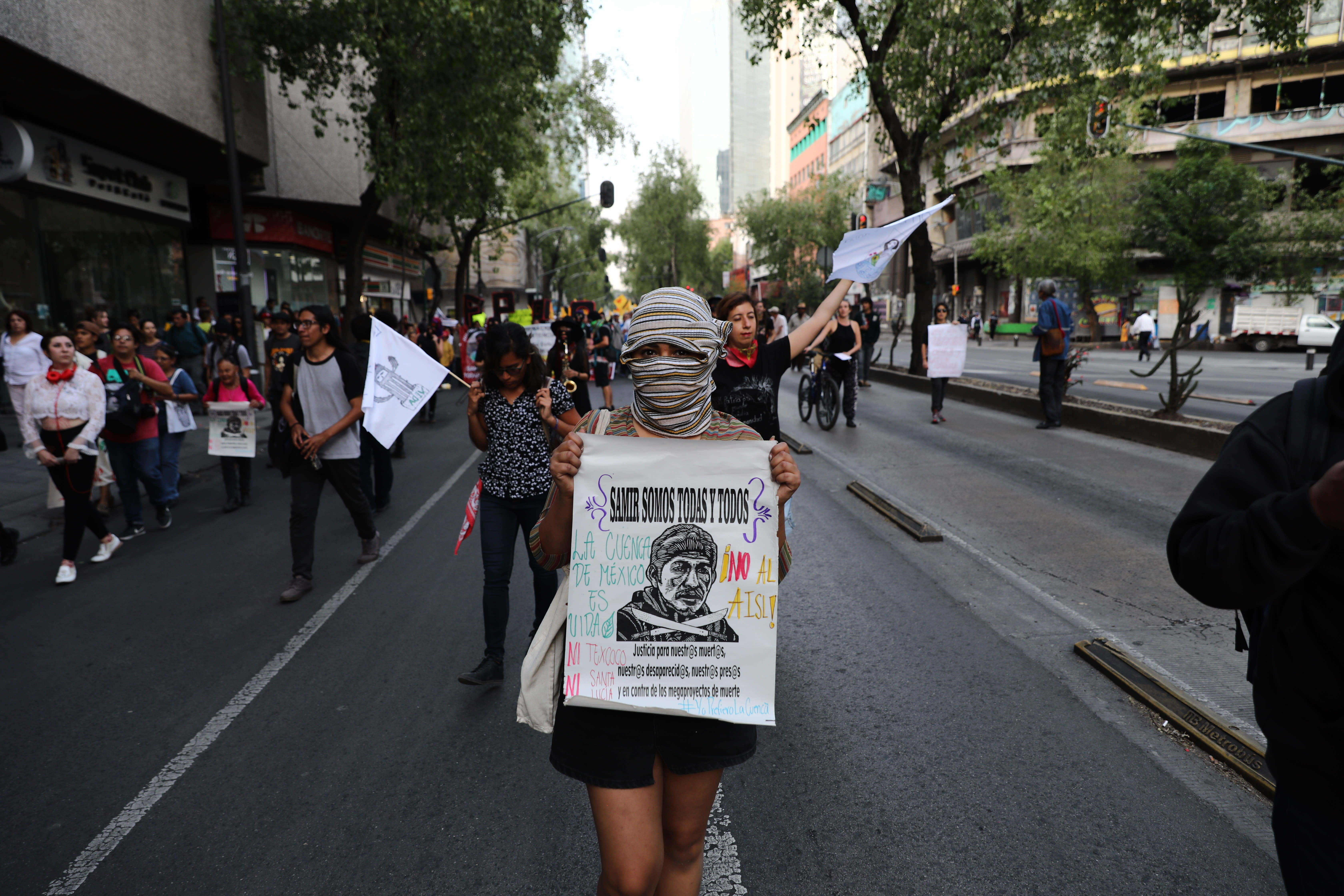 Mexicans march to protest major infrastructure projects