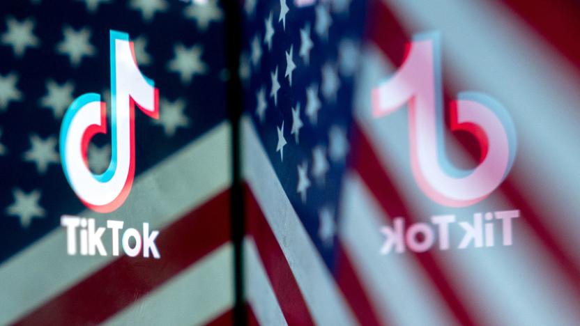 This photo illustration shows the TikTok logo reflected in an image of the US flag, in Washington, DC, on March 16, 2023. - China urged the United States to stop "unreasonably suppressing" TikTok on March 16, 2023, after Washington gave the popular video-sharing app an ultimatum to part ways with its Chinese owners or face a nationwide ban. (Photo by Stefani Reynolds / AFP) (Photo by STEFANI REYNOLDS/AFP via Getty Images)