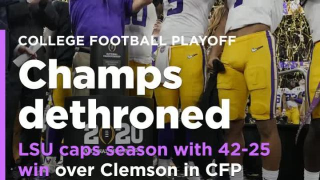 LSU and Joe Burrow complete perfect season with 42-25 win over Clemson in National Championship Game