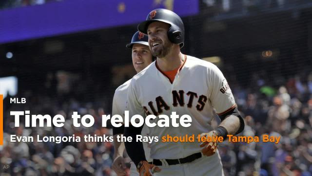 Lontime Ray Evan Longoria thinks the team should probably move from Tampa Bay
