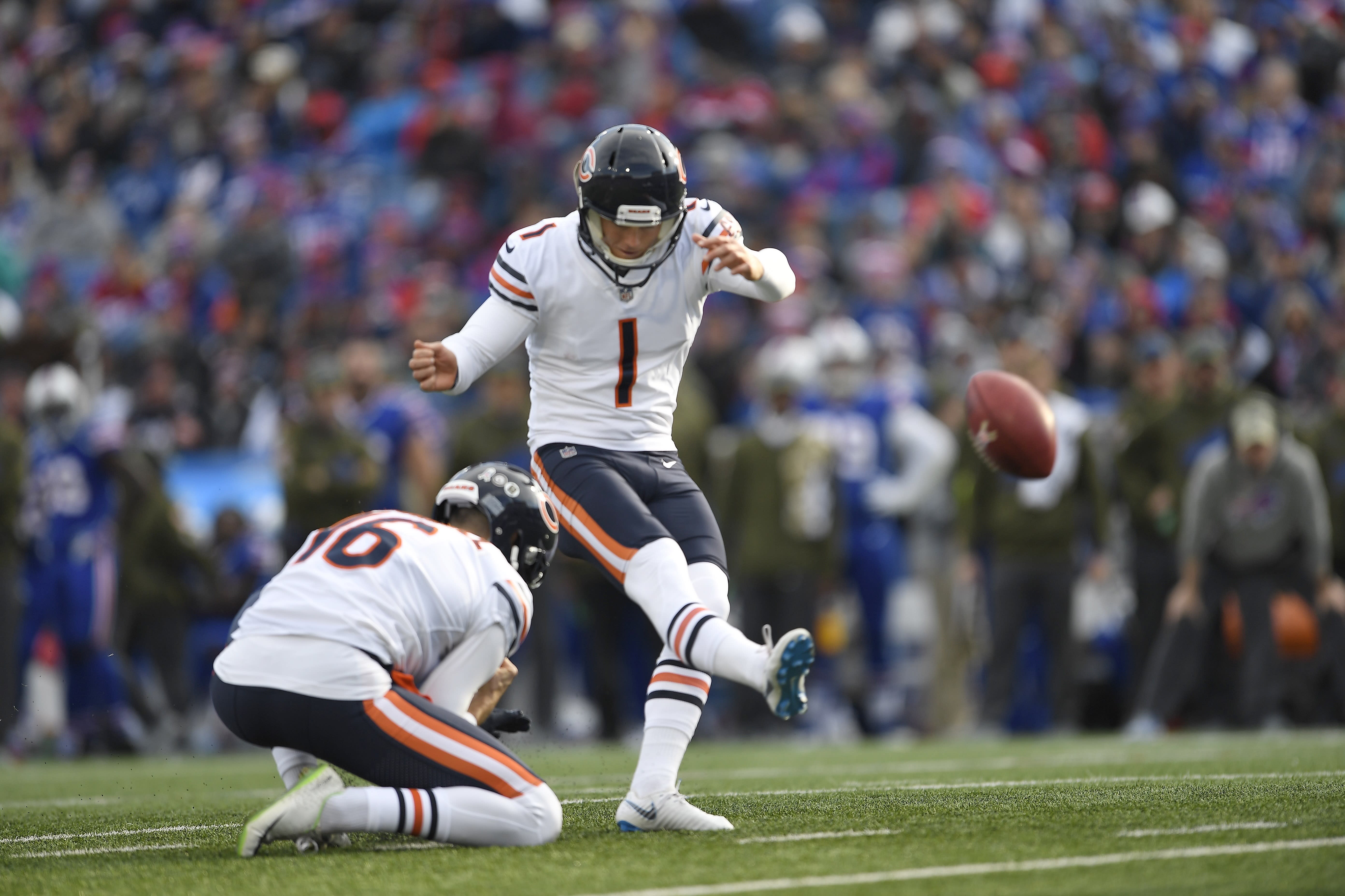 Bears kicker hits the upright four times in one game