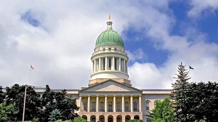 Augusta Maine State Capitol Building and ststehouse where laws are made or changed