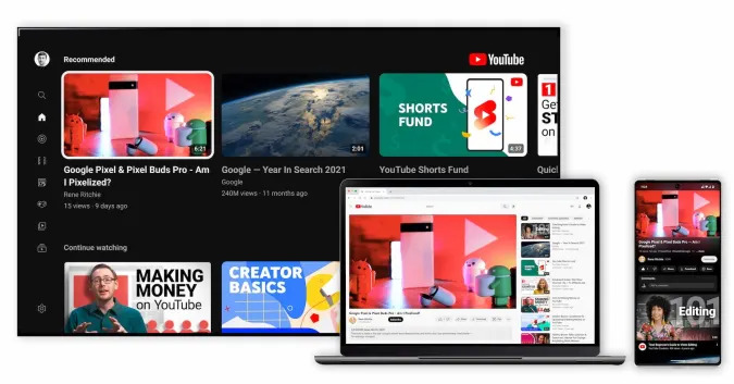 YouTube redesign