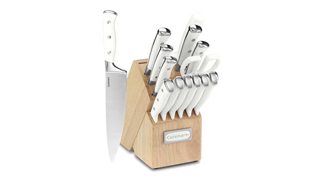 McCook MC29 Knife Sets,15 Pieces German Stainless Steel Kitchen Knife Block Sets