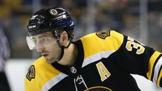 Bruins' Patrice Bergeron out with fractured right foot