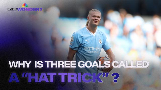 Why is three goals called a hat-trick?