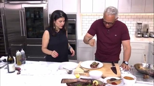 Cooking with chef Geoffrey Zakarian at Georgie in Beverly Hills