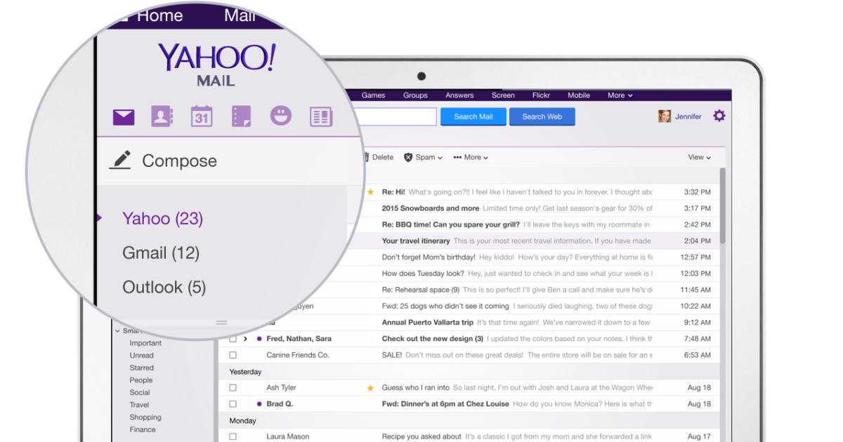 Yahoo uk. Inbox in Color. Yahoo gmail