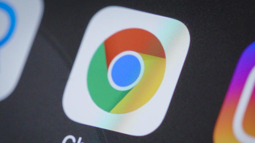 The Google Chrome  browser application is seen on an iPhone 11 Pro Max in this illustration photo in Warsaw, Poland on April 4, 2020. (Photo Illustration by Jaap Arriens/NurPhoto via Getty Images)