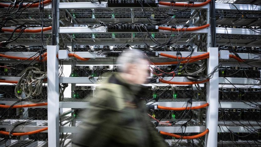 A view shows equipment at the data centre of BitRiver company providing services for cryptocurrency mining in the city of Bratsk in Irkutsk Region, Russia March 2, 2021. BitRiver offers hosting services and turnkey solutions for cryptocurrency mining operations to institutional investors including bitcoin mining firms. Picture taken March 2, 2021. REUTERS/Maxim Shemetov