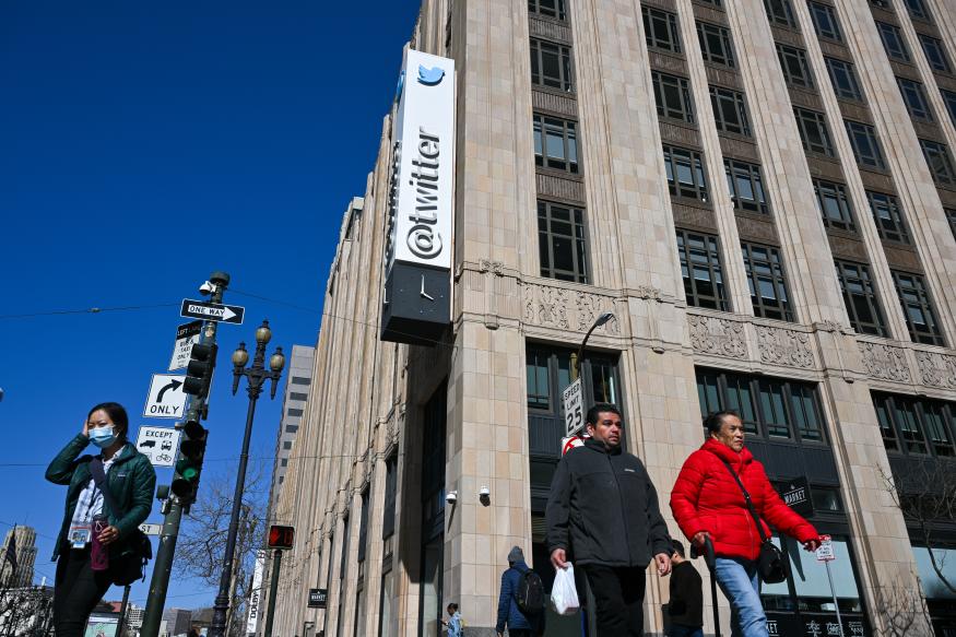 SAN FRANCISCO, CA - APRIL 12: Twitter Headquarters is seen in San Francisco, California, United States on April 12, 2023. (Photo by Tayfun Coskun/Anadolu Agency via Getty Images)
