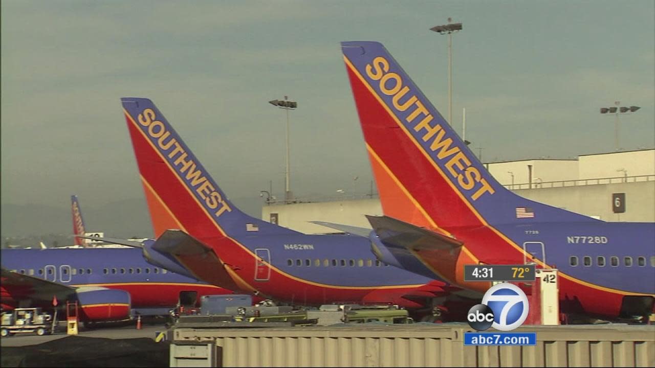 Southwest Airlines flight diverts to LAX after woman gives birth in