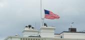 Flag flies at half-staff at the White House Friday. (Getty Images)