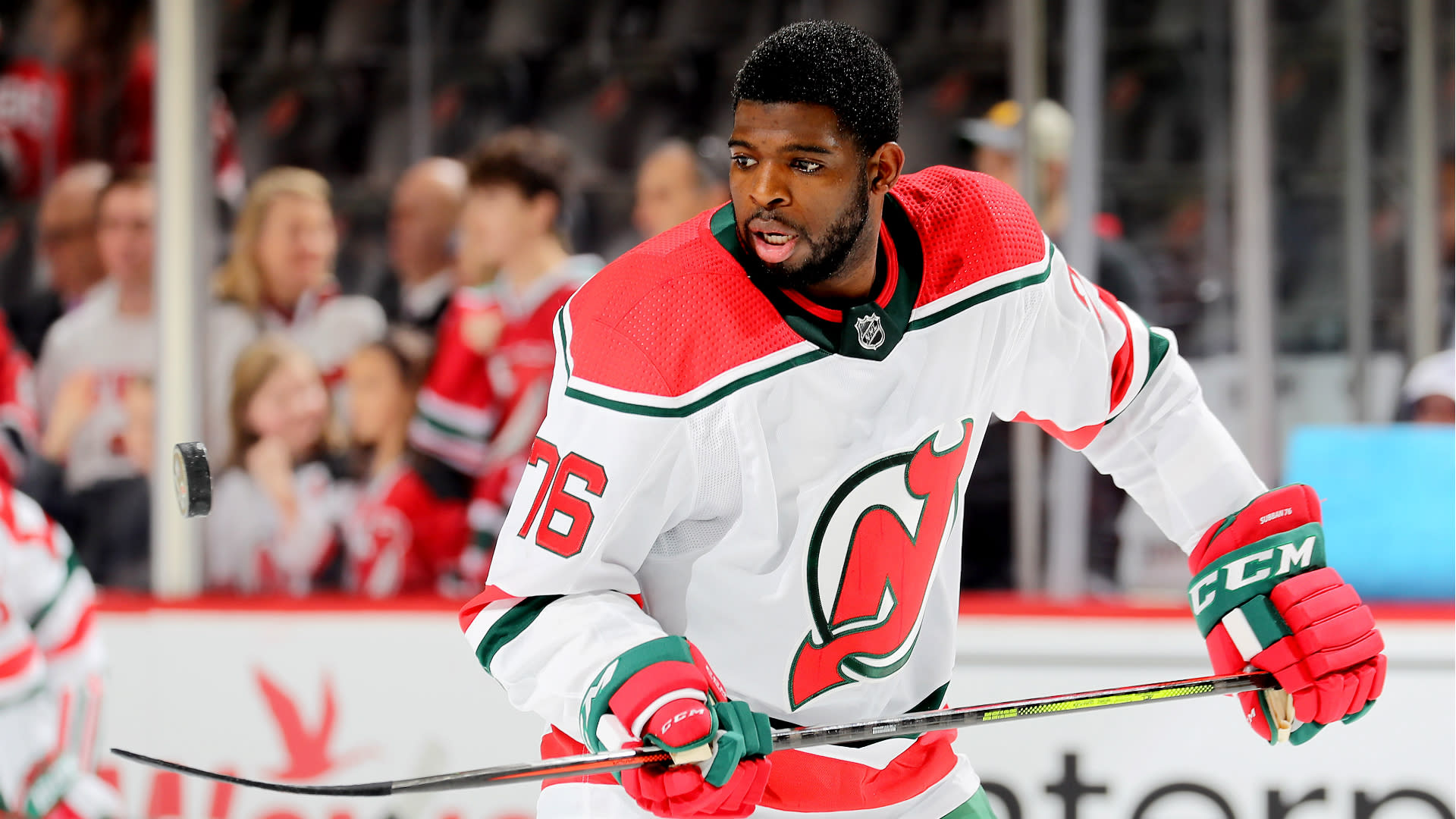 New Jersey Devils' P.K. Subban receives 