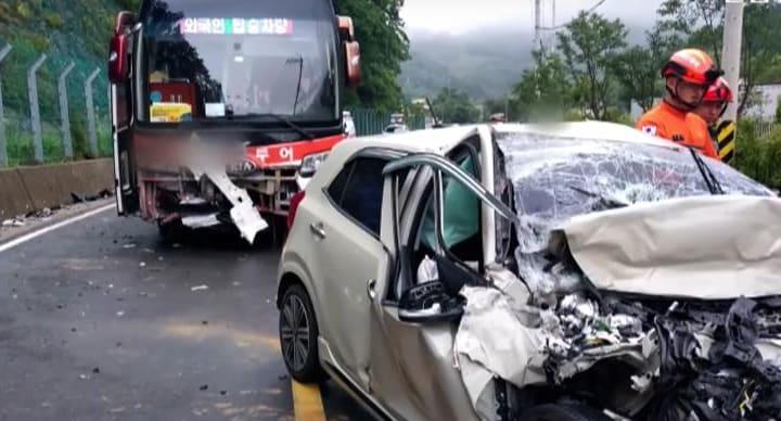 台灣旅行團在韓車禍 6遊客傷