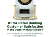 Associated Bank Named Best for Customer Satisfaction with Retail Banking in the Upper Midwest Region by J.D. Power