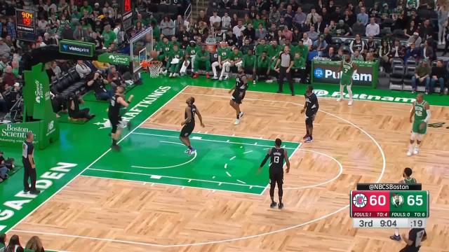 Marcus Smart with a 2-pointer vs the LA Clippers