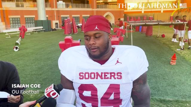 University of Oklahoma's Isaiah Coe speaks about the teams' continuity