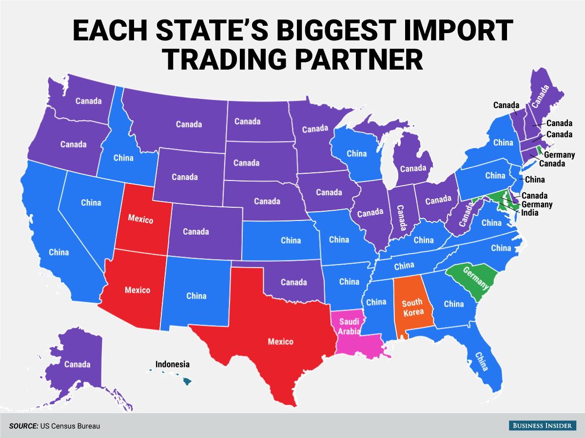 Which is large the united states